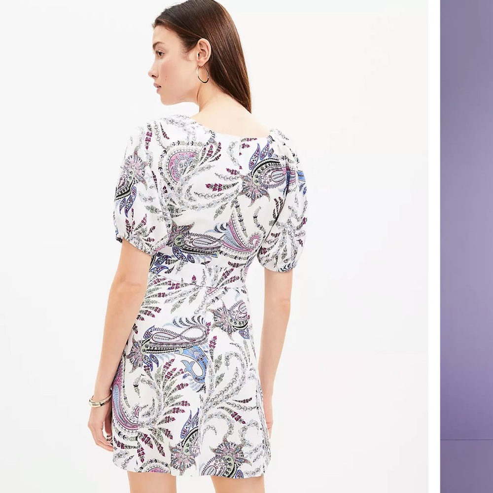 Loft Paisley Print Dress - Picture 2 of 5